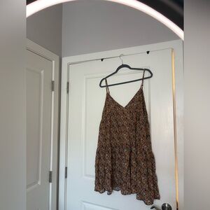 Natural Life Multi Floral Babydoll Adjustable Spaghetti Strap. Size XL